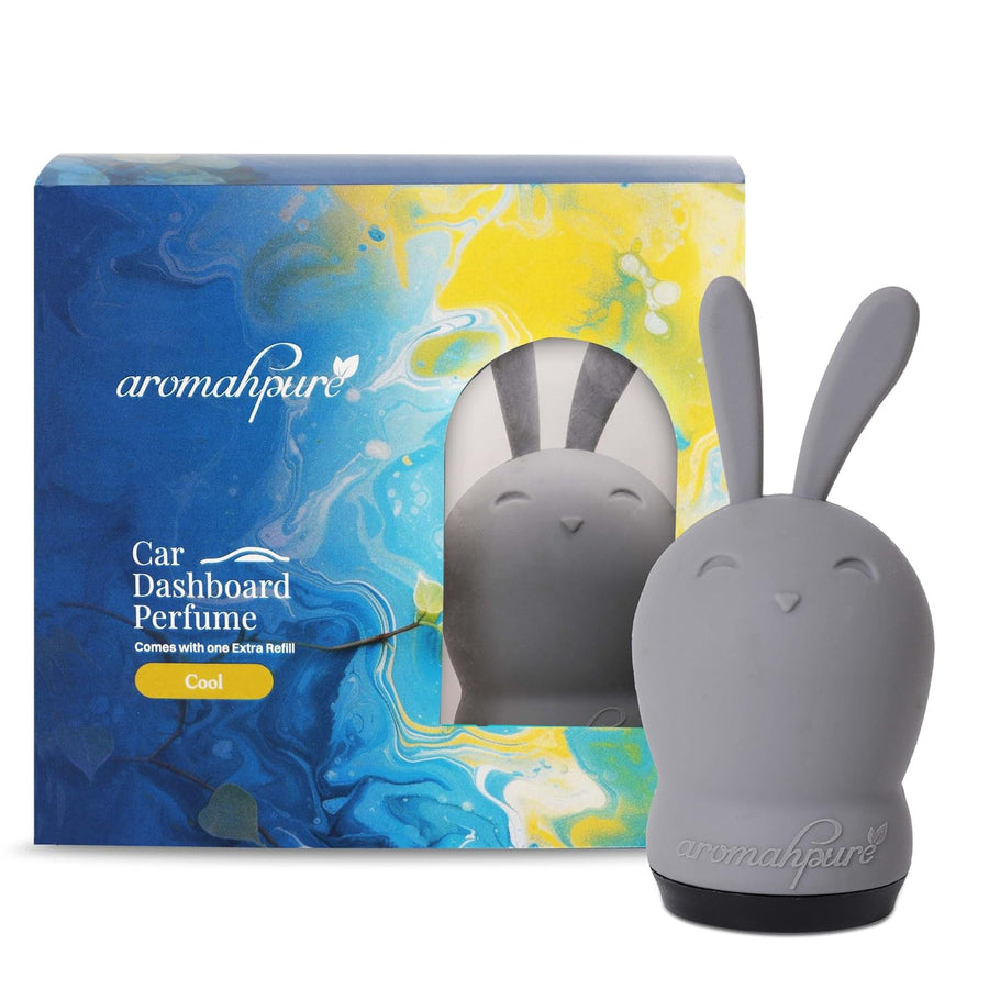 Hunny Bunny Luxury Car Perfume for Dashboard | Aqua Fragrance | Long-Lasting Car Air Freshener with Two Refill Cube | Infused with Pure Oils | Lasts Up to 30 Days