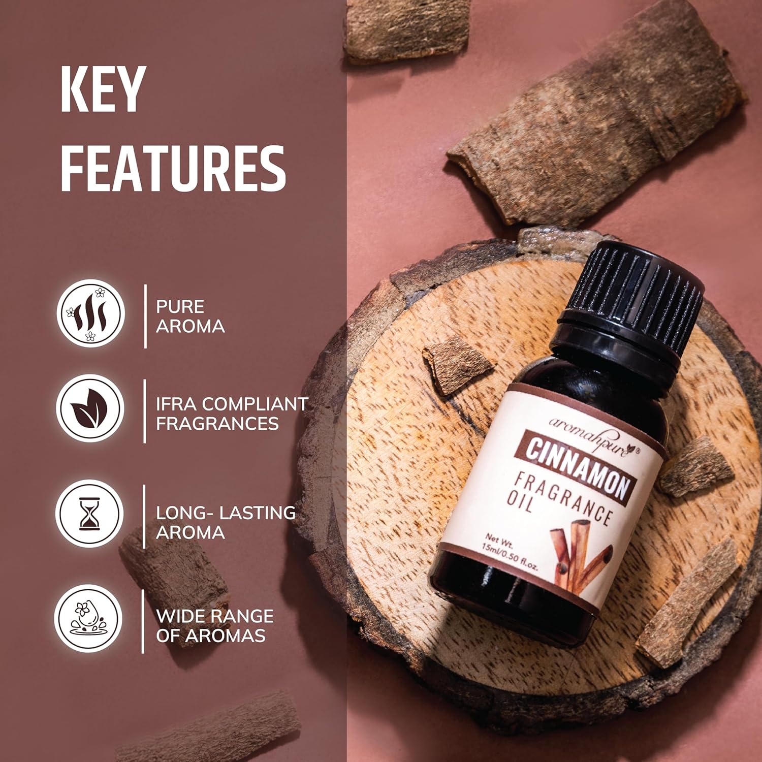 Key features of Cinnamon Aroma Fragrance Oil