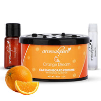 Aromahpure Dashboard Car Perfume with 50 ML Fruity Miniature, Orange Fragrance Oil