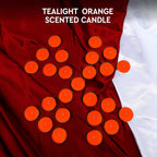 Aromahpure Tealight Candles Orange Detail