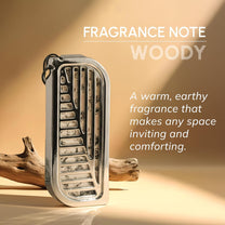 leaf hanger with woody fragrance note