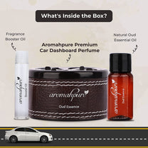 Aromahpure Dashboard Car Perfume with 50 ML Classic Miniature, Oud Fragrance Oil