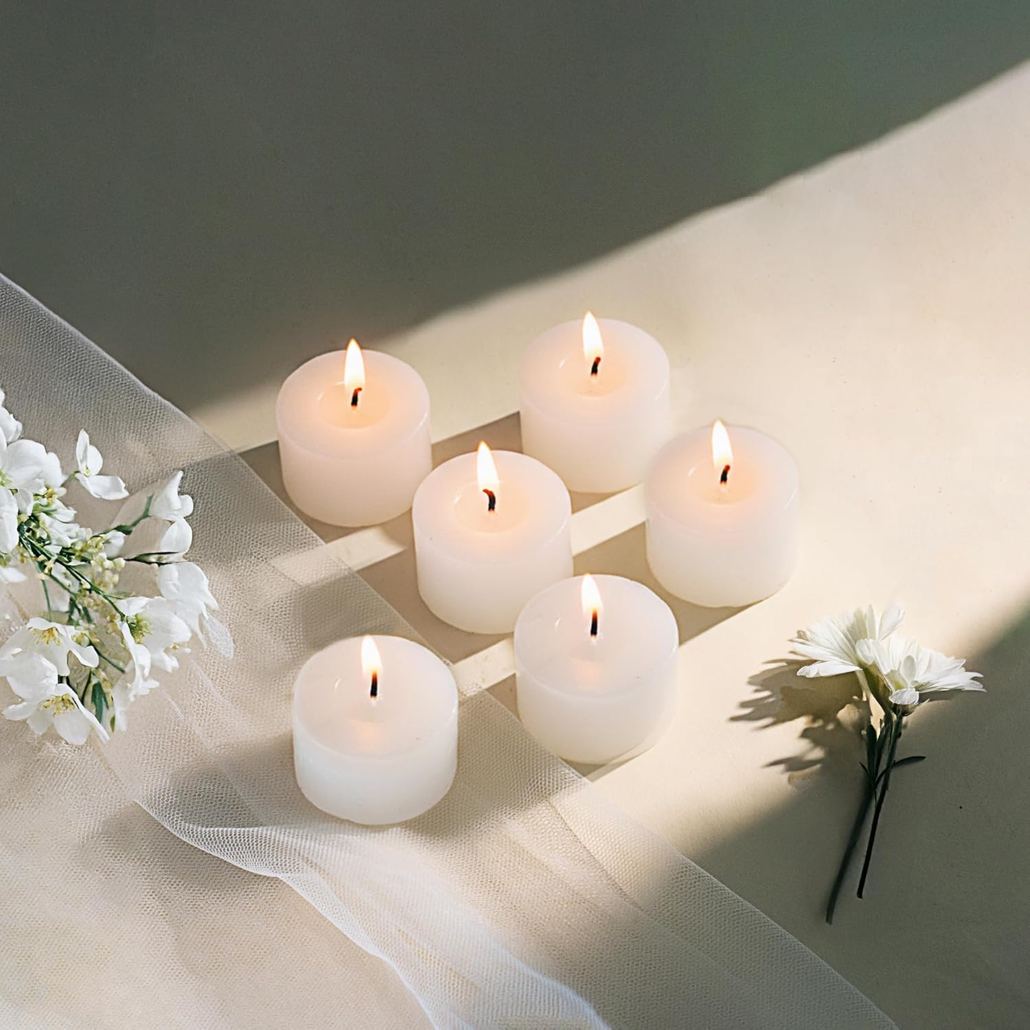 Vanilla Scented Set of 6 Votive Candles