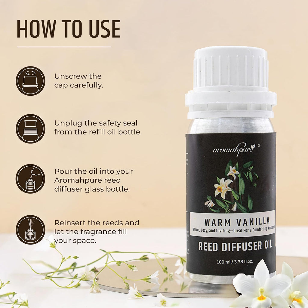 Reed Oil - Aroma oil for Reed Diffuser | Warm Vanilla | 100 ml