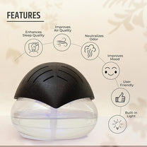 Aromahpure Air Revitalizer |1800ml | Black | Air Humidifier with Built-in Blue LED Light & Wide Coverage | Improves air Quality, Room Moisture, neutralize Perfect for Home & Office (Copy)