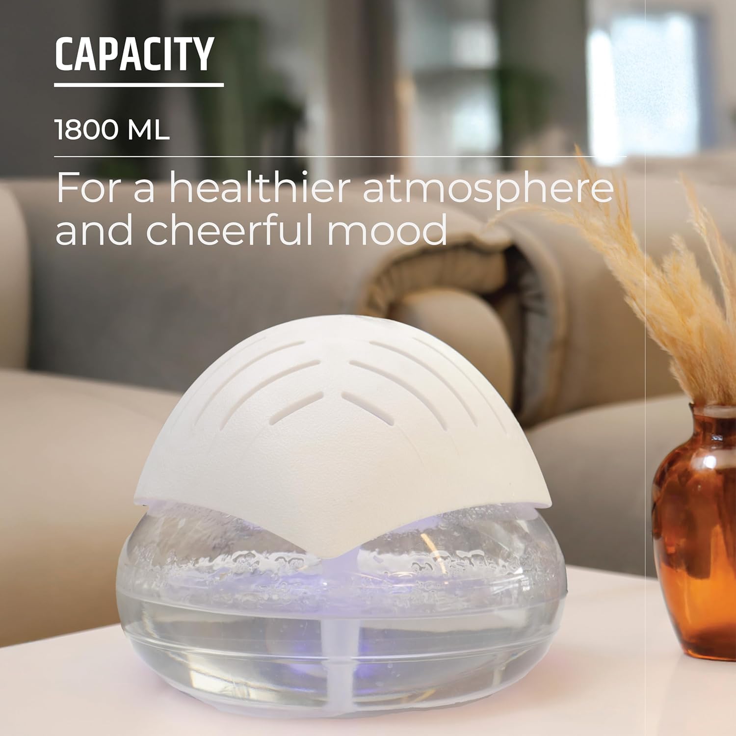 Air Revitalizer - Filters and humidifies air | White
