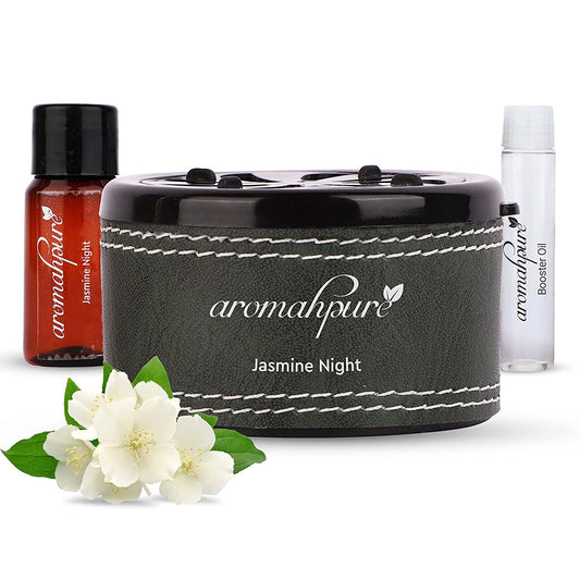 Aromahpure Dashboard Car Perfume with 50 ML Floral Miniature, Jasmine Fragrance Oil