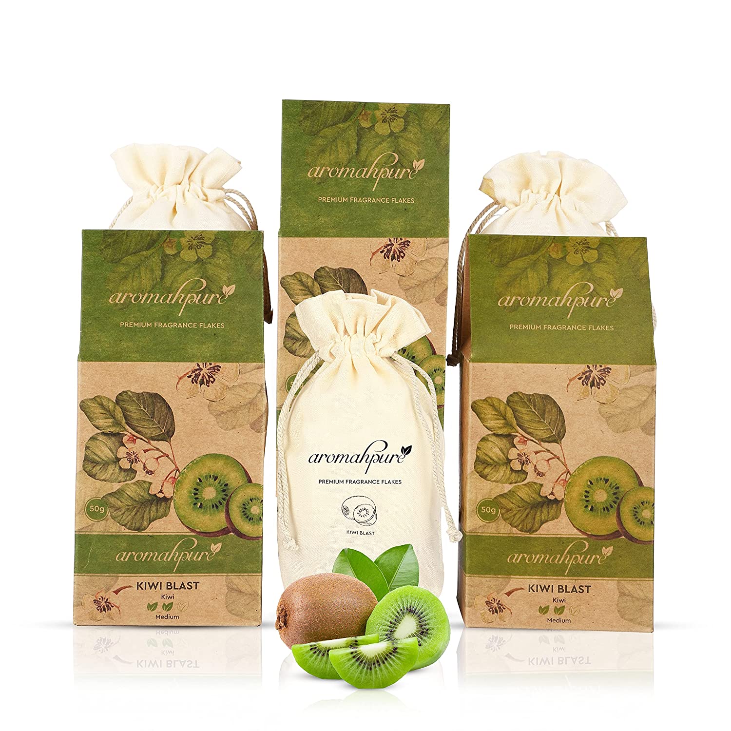 car perfume flakes kiwi blast pack of 3