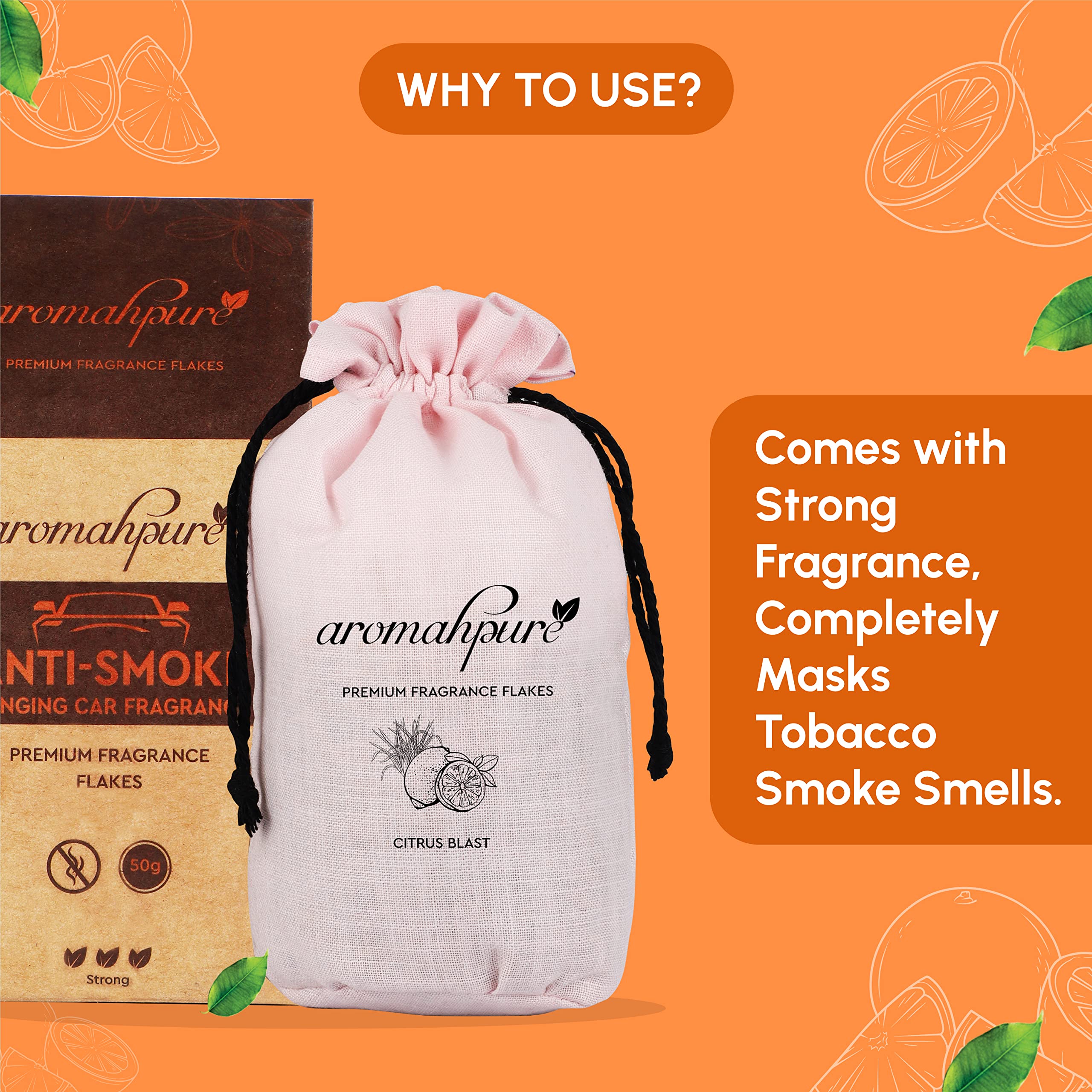 Aromahpure Orange Lemongrass Flakes anti-smoke