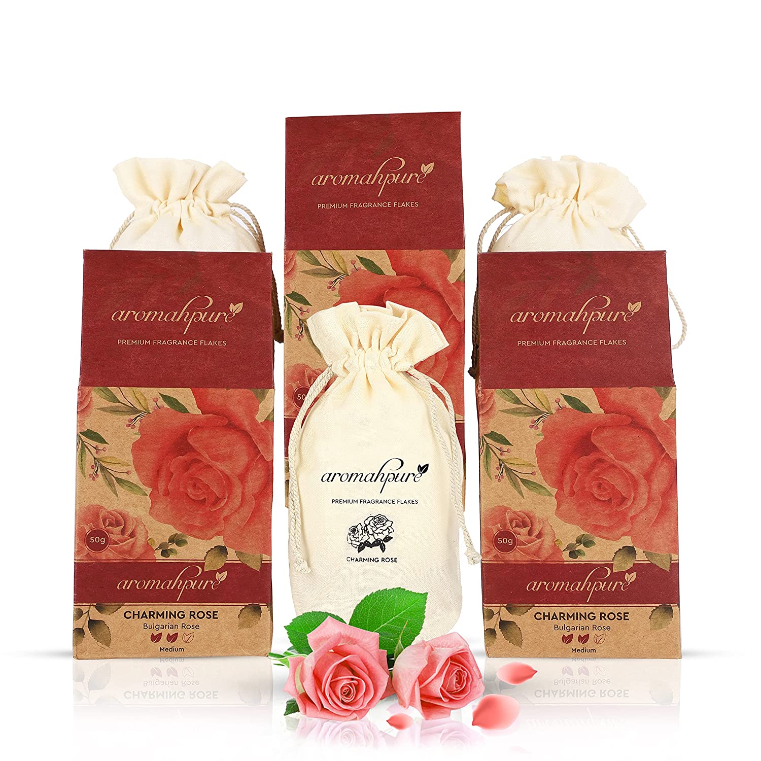car perfume flakes charming rose pack of 3