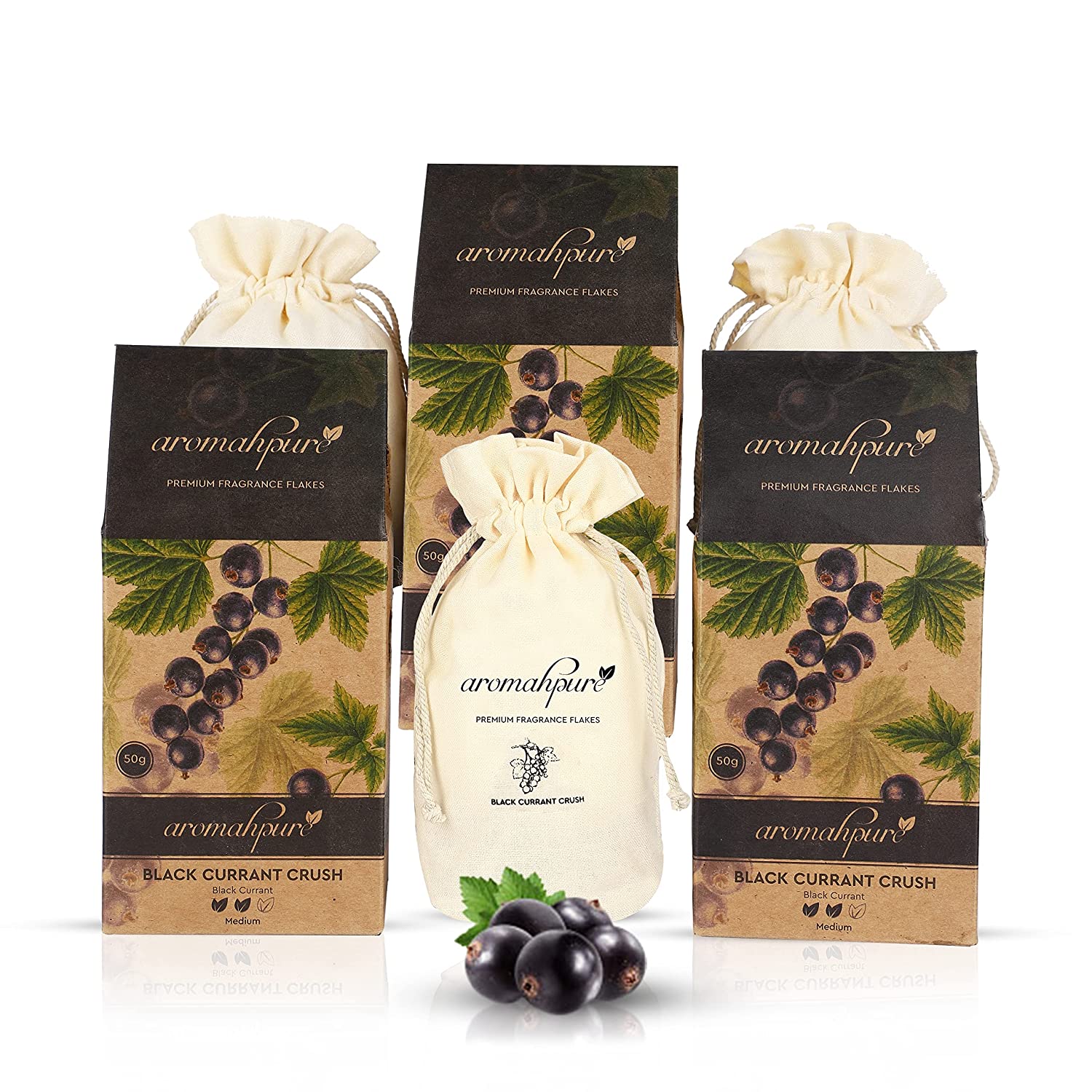 Car perfume flakes black currant pack of 3