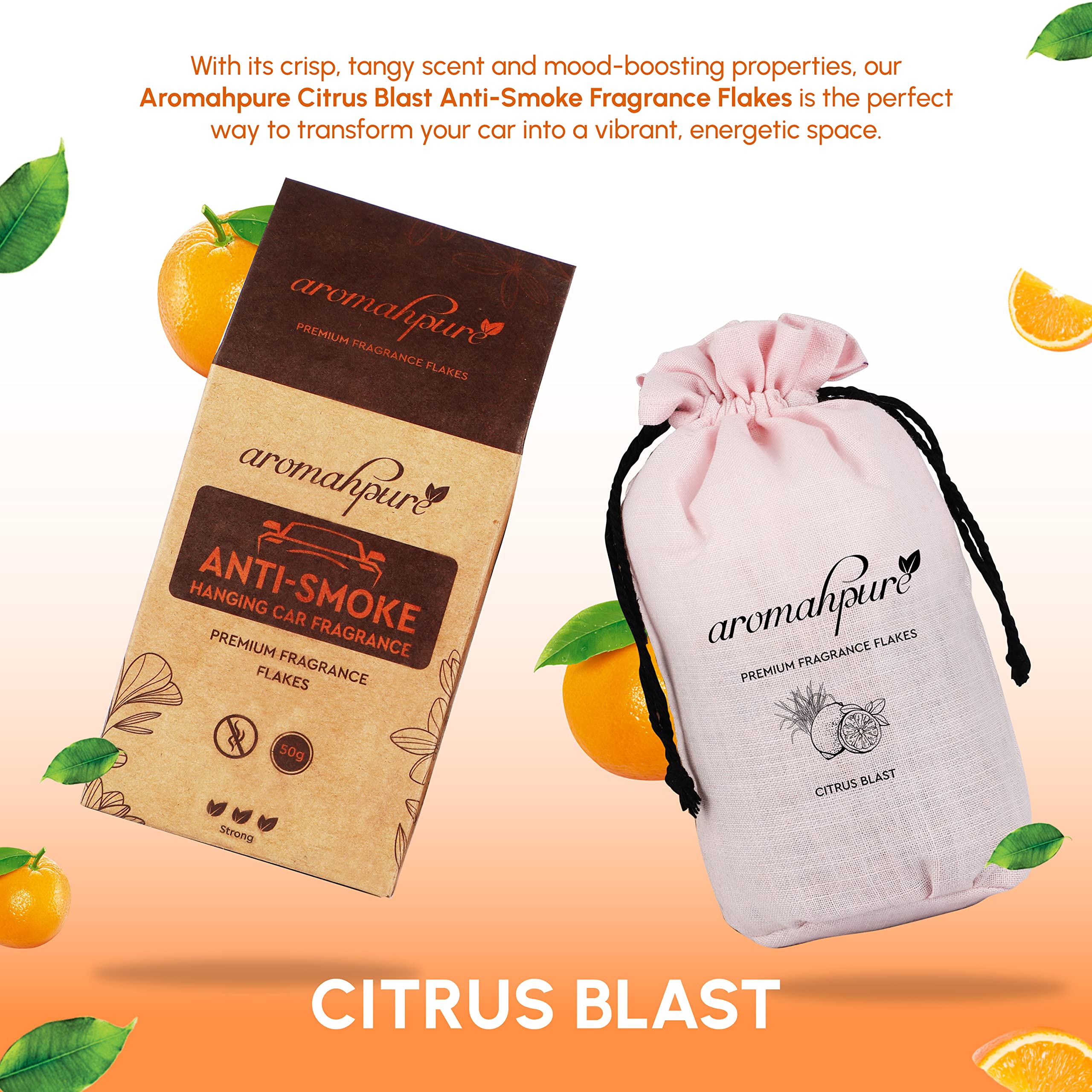 Aromahpure Car Perfume Orange Lemongrass usage