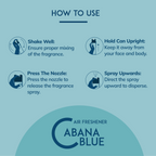 How to use Room Air Freshener - Cabana blue