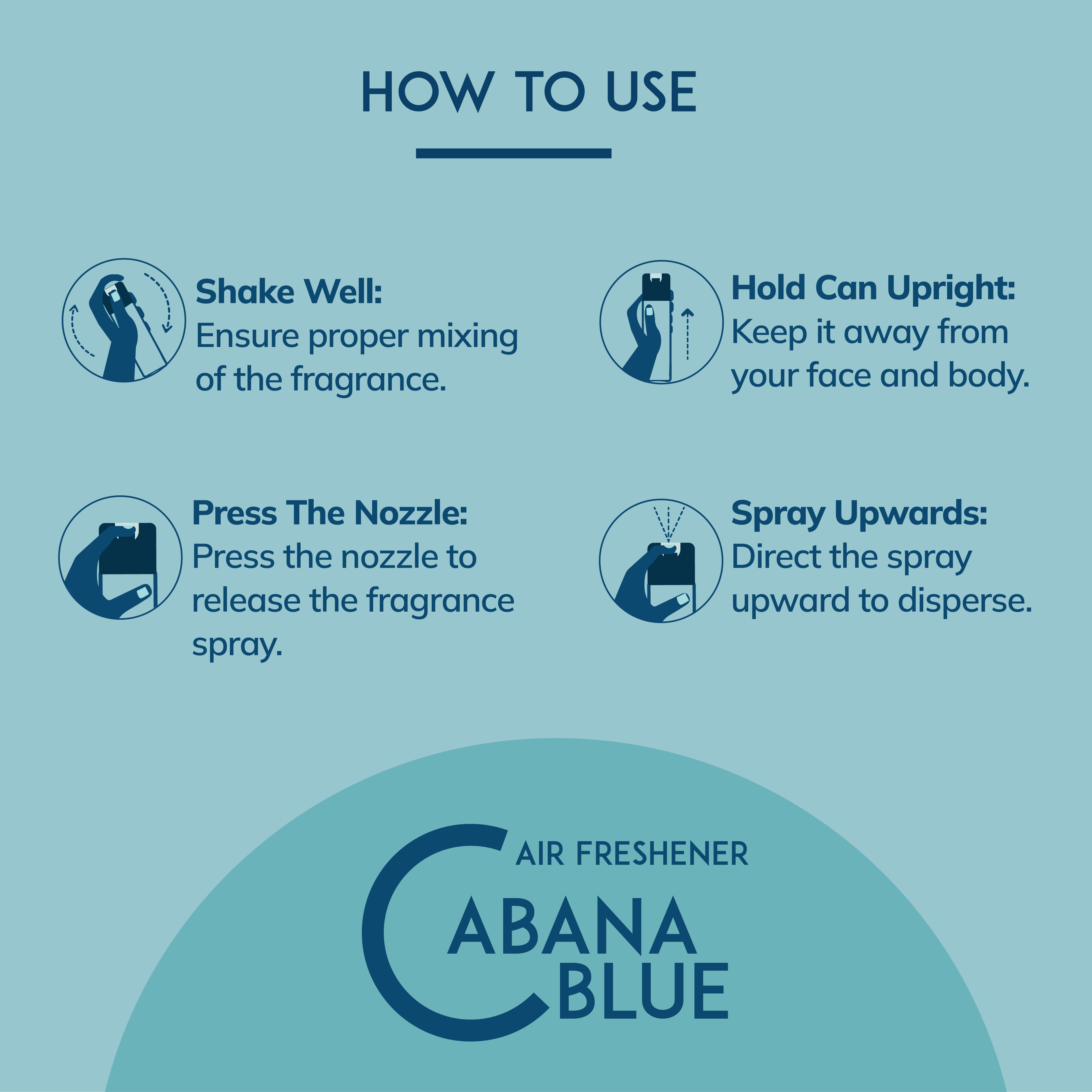 How to use Room Air Freshener - Cabana blue