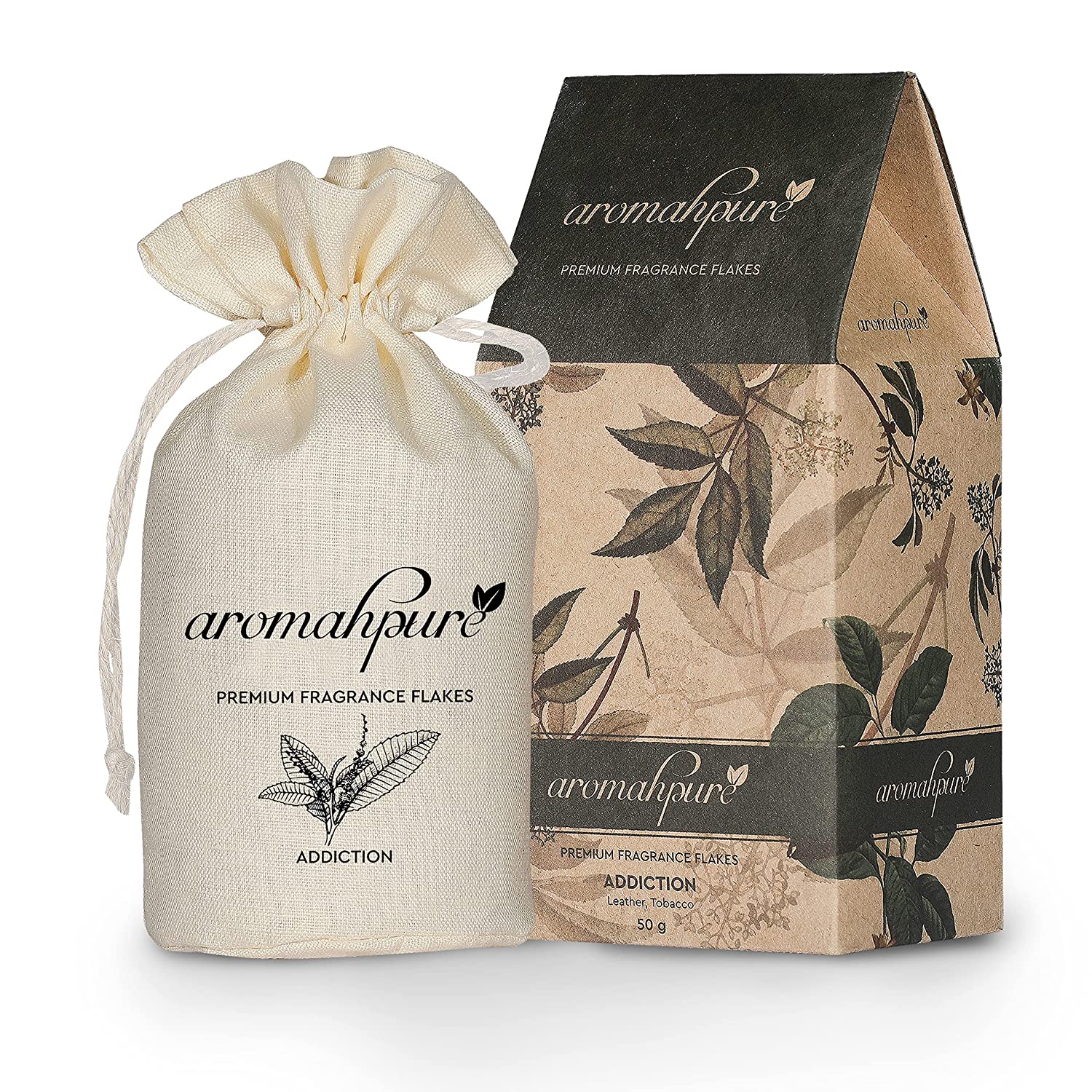 Aromahpure Premium Flakes Car Perfume Leather main