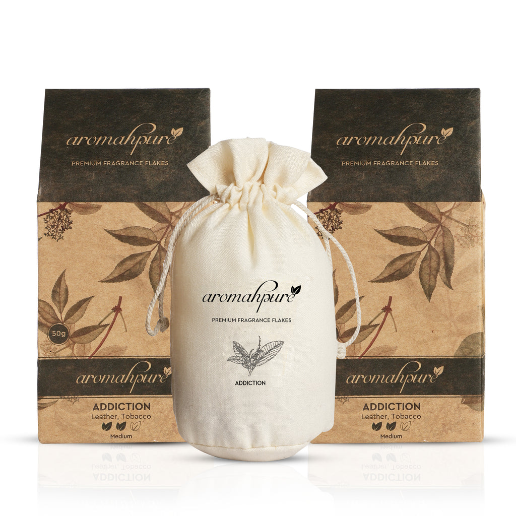 Aromahpure Premium Flakes Car Perfume Leather pack of 2