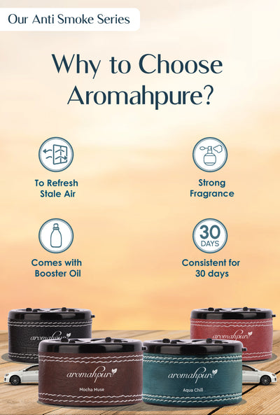 Car Air Freshener 10 ml Aqua with Essential Oils Fragrance Ceramic