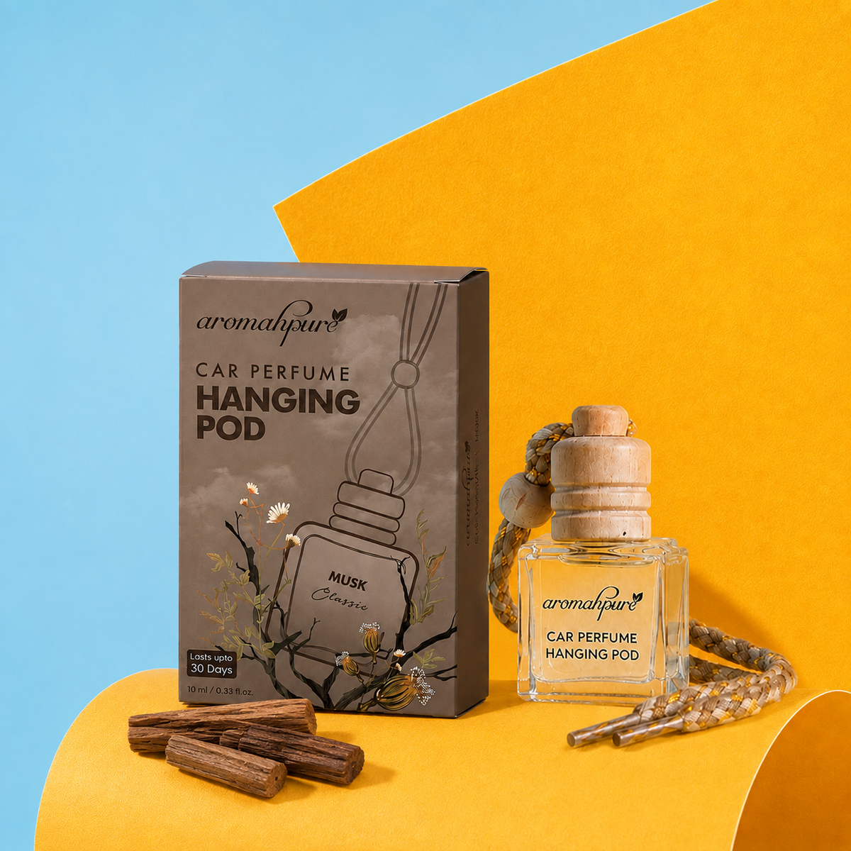 Aromahpure Musk Premium Car Perfume Hanging Pod Freshener