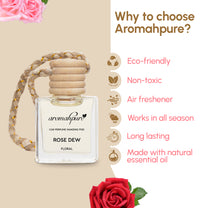 Aromahpure Hanging Car Pod Freshener (Rose Dew)