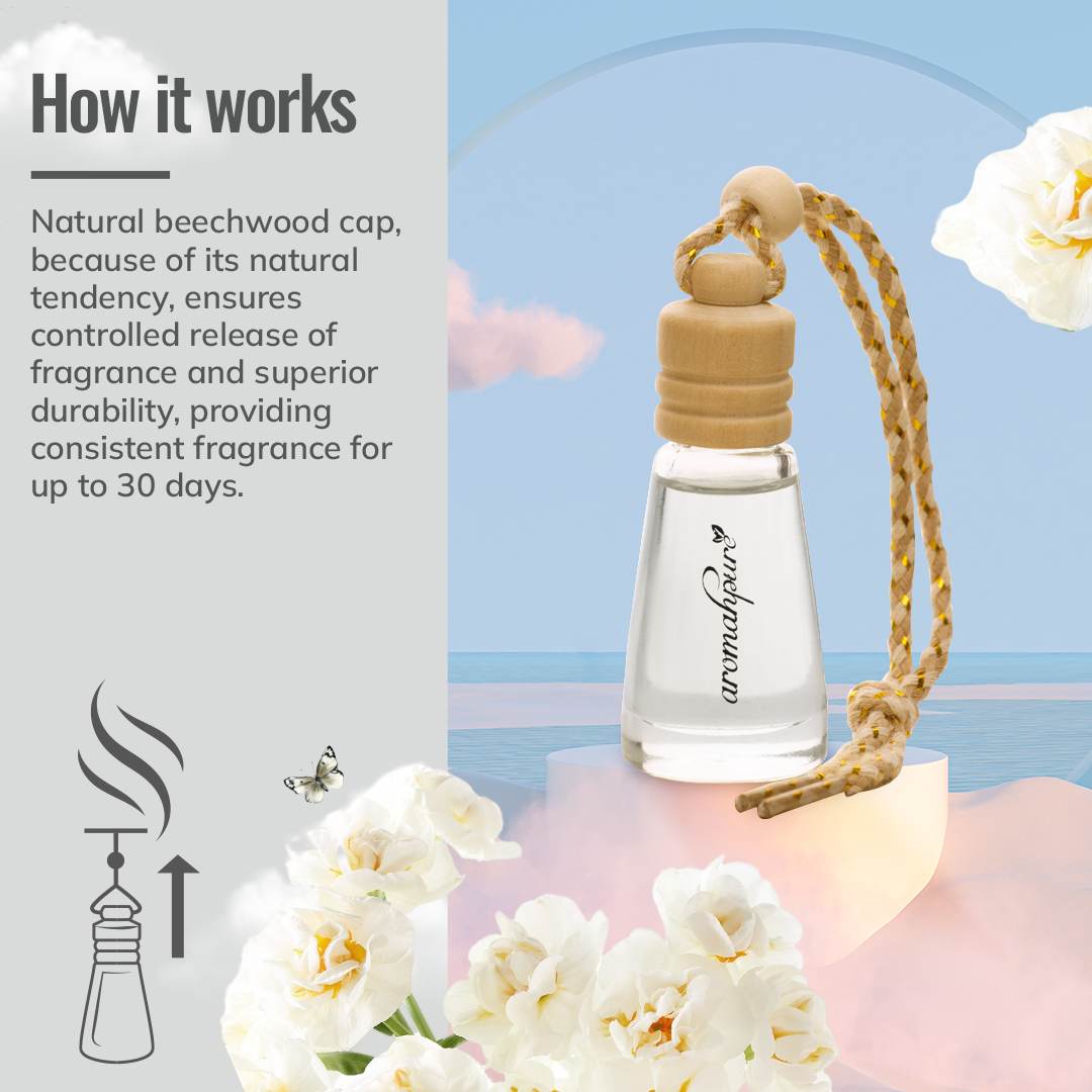 car perfume hanging pod moonlight musk how it works