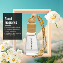 Aromahpure Premium Car Perfume Hanging Long Pod (Moonlight Musk)