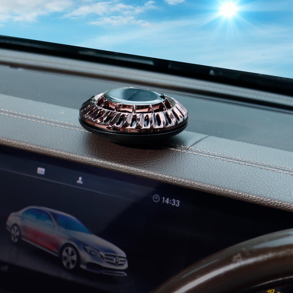 Round Solar Car Perfume Air Freshener (Cologne)