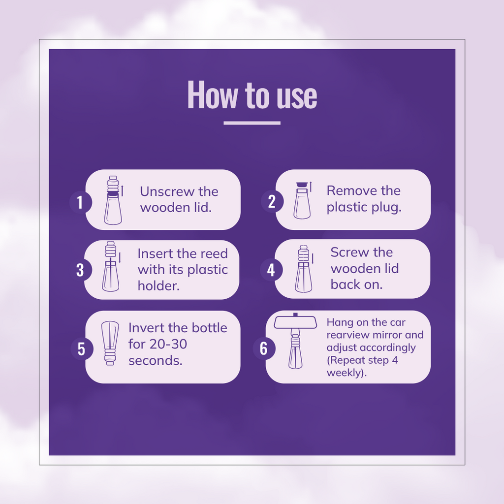 how to use hanging pod car perfume lavender