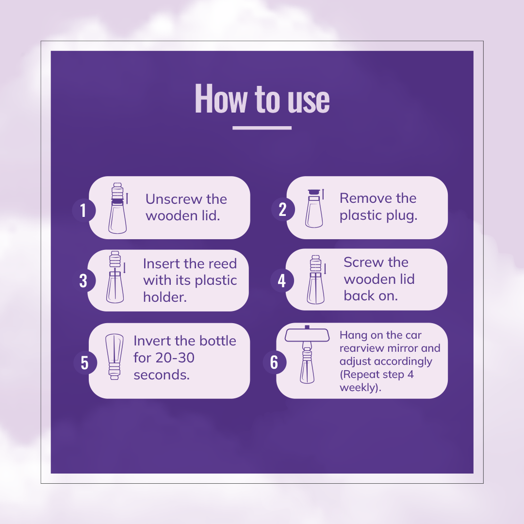 how to use hanging pod car perfume lavender