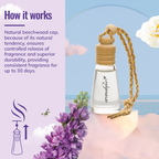hanging pod car perfume lavender- how it works