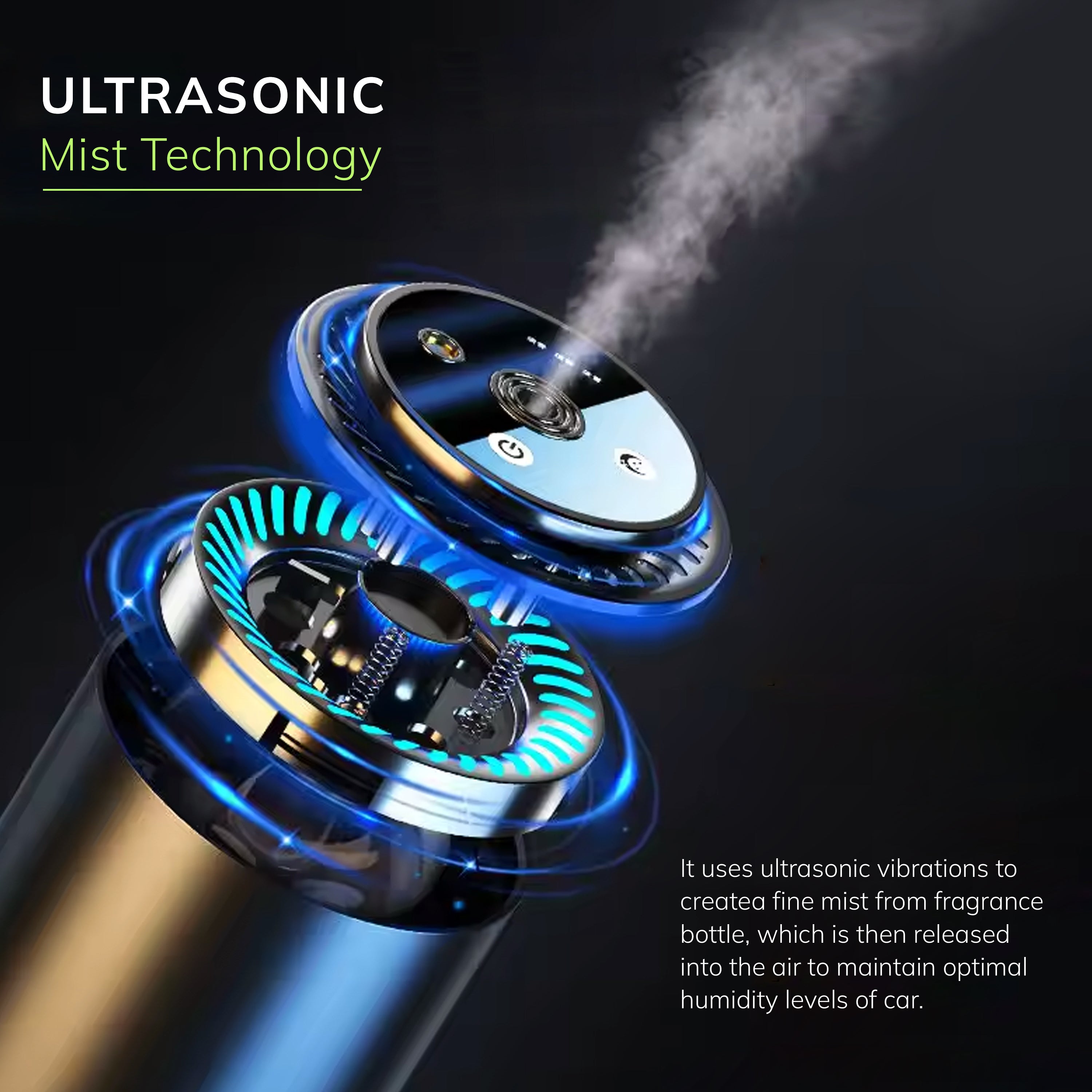 Aromahpure Car Humidifier Black (To Meet by Chance)
