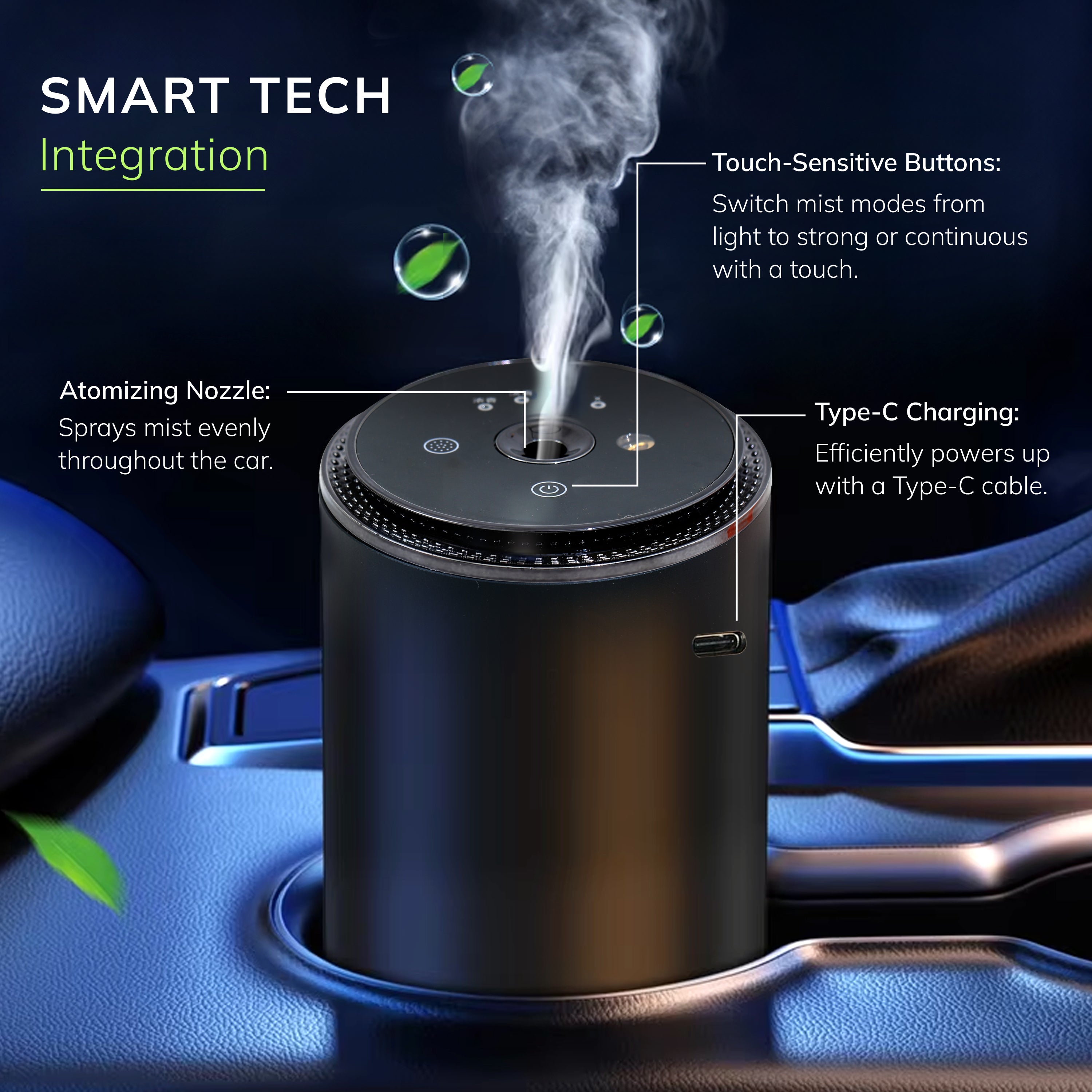 Aromahpure Car Humidifier Black (To Meet by Chance)