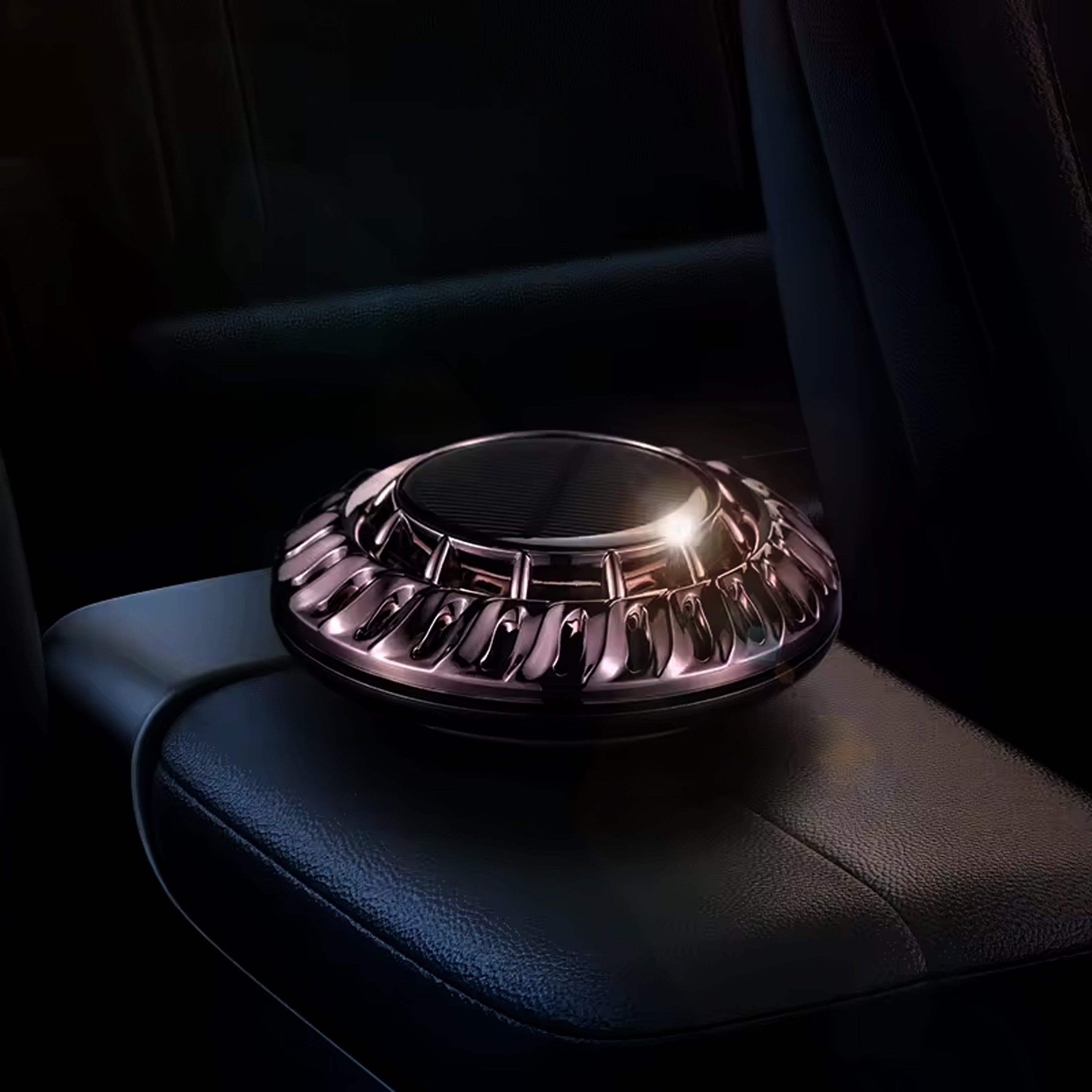 Round Solar Car Perfume Air Freshener (Cologne)