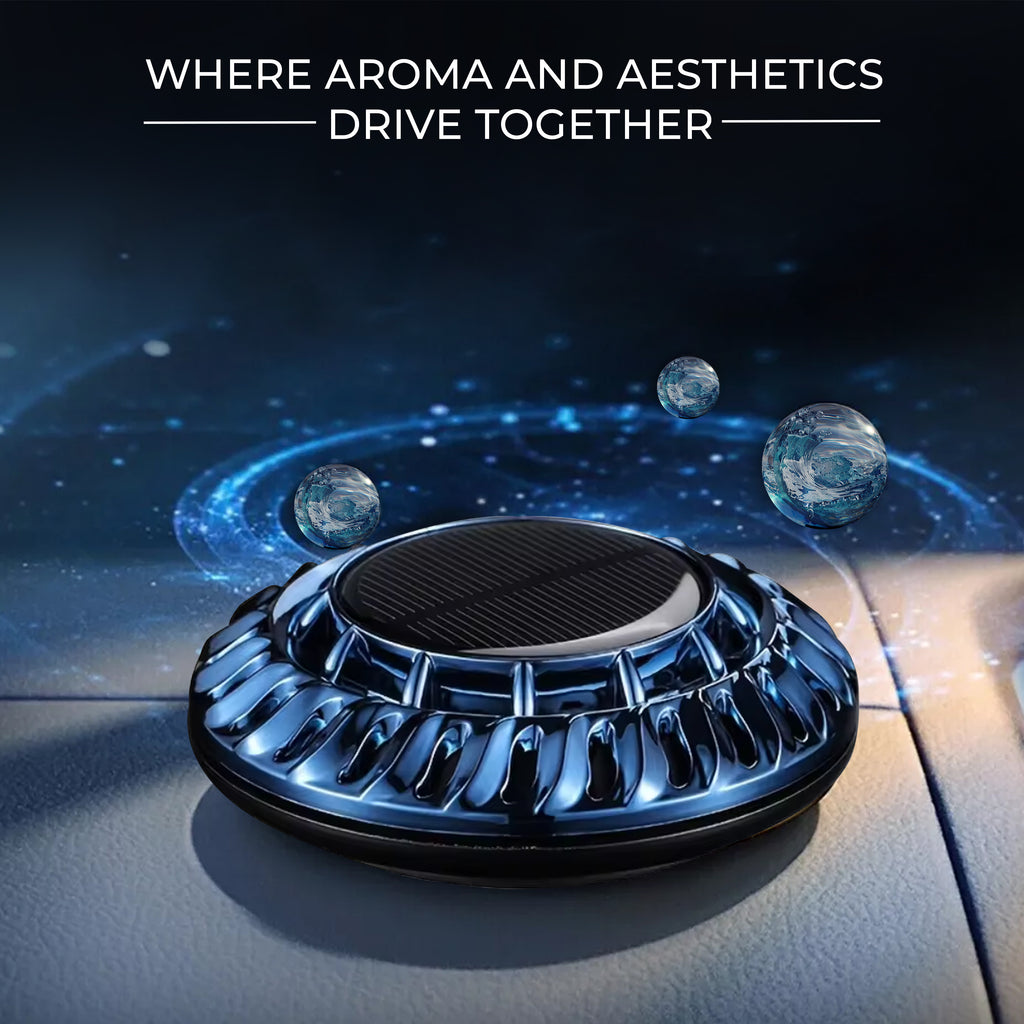 Round Solar Car Perfume Air Freshener (Ocean)