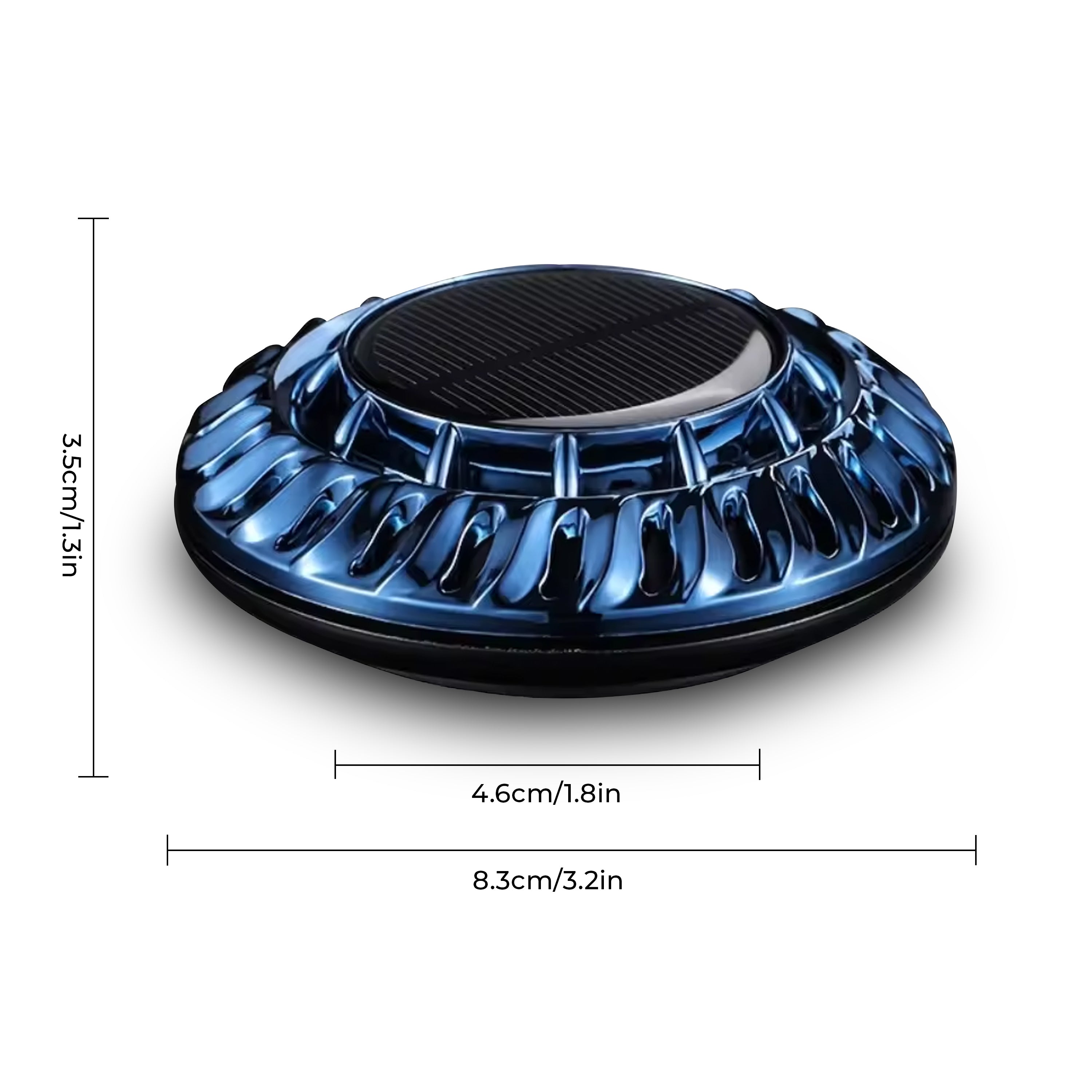 Round Solar Car Perfume Air Freshener (Ocean)
