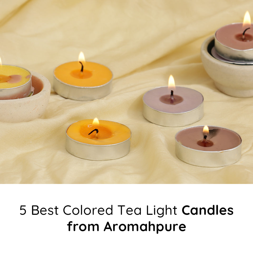 5 Best Colored Tea Light Candles from Aromahpure