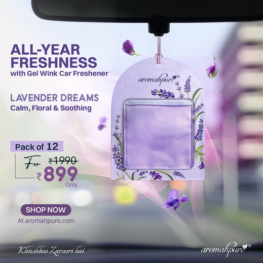 Gel wink lavender fragrance hanging car perfume
