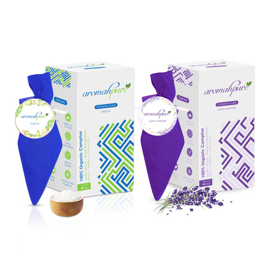 Aromahpure Camphor Cube Air Freshener (Lavender + Original)