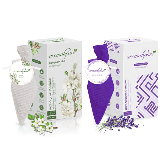 Aromahpure Camphor Cube Air Freshener (Lavender + White Blossom)