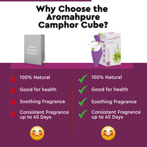 Aromahpure Camphor Cube Air Freshener (Citronella + Rose)