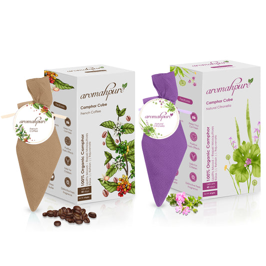 Aromahpure Camphor Cube Air Freshener (Citronella + French Coffee)