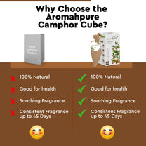 Aromahpure Camphor Cube Air Freshener (French Coffee + Sandalwood)