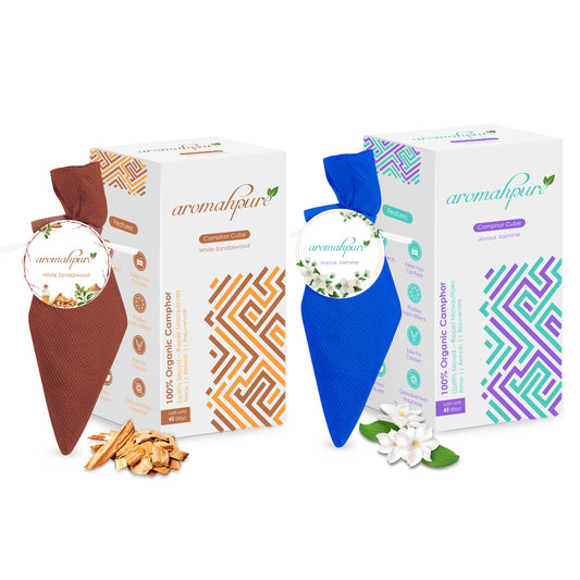 Aromahpure Camphor Cube Air Freshener (Jasmine + Sandalwood)