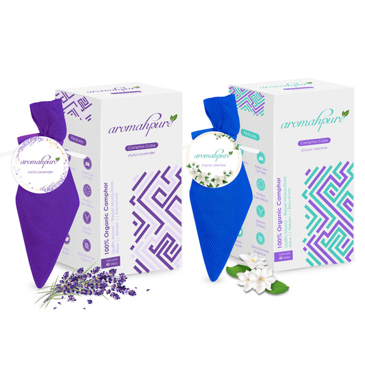 Aromahpure Camphor Cube Air Freshener (Jasmine + Lavender)