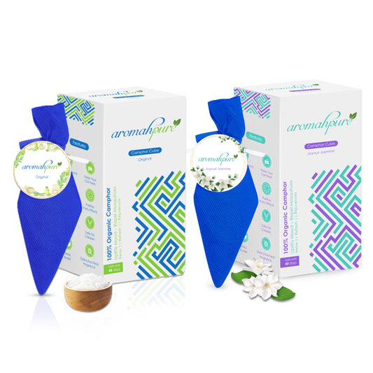 Aromahpure Camphor Cube Air Freshener (Jasmine + Original)