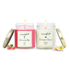 Aromahpure Soy Wax Big Round Jar Candles, 90 Hours Burning Time Guaranteed (Frangipani Dreams, Charming Rose)