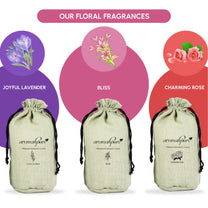 Aromahpure Premium Car Perfume Flakes with Activated Charcoal - Floral (Leafy Floral Lily)