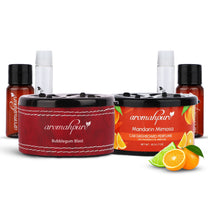 Aromahpure Dashboard Car Perfume with 50 ML Miniature Fragrance Oil (Bubble Gum, Lime, Orange, Aldehydes)