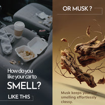 Musk Car Perfume Spray with Hanging Card | 100ml | Long Lasting 800+ Sprays Car Fresheners | IFRA-Compliant Fragrance &Travel Friendly Car Air Freshener| CFC Free & Fast Acting Formula