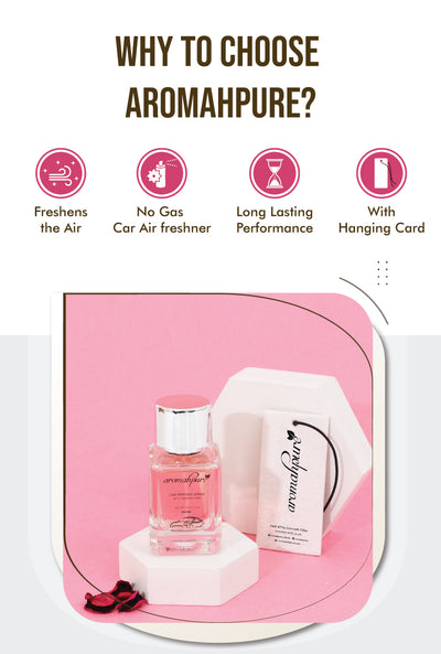 Buy Car Perfume Spray with Hanging Card (Jasmine) Online at Aromahpure