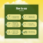 how to use Car Vent Perfume Lemon long lasting